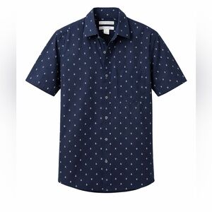 Amazon Essentials Men's Navy Anchor Print Shirt